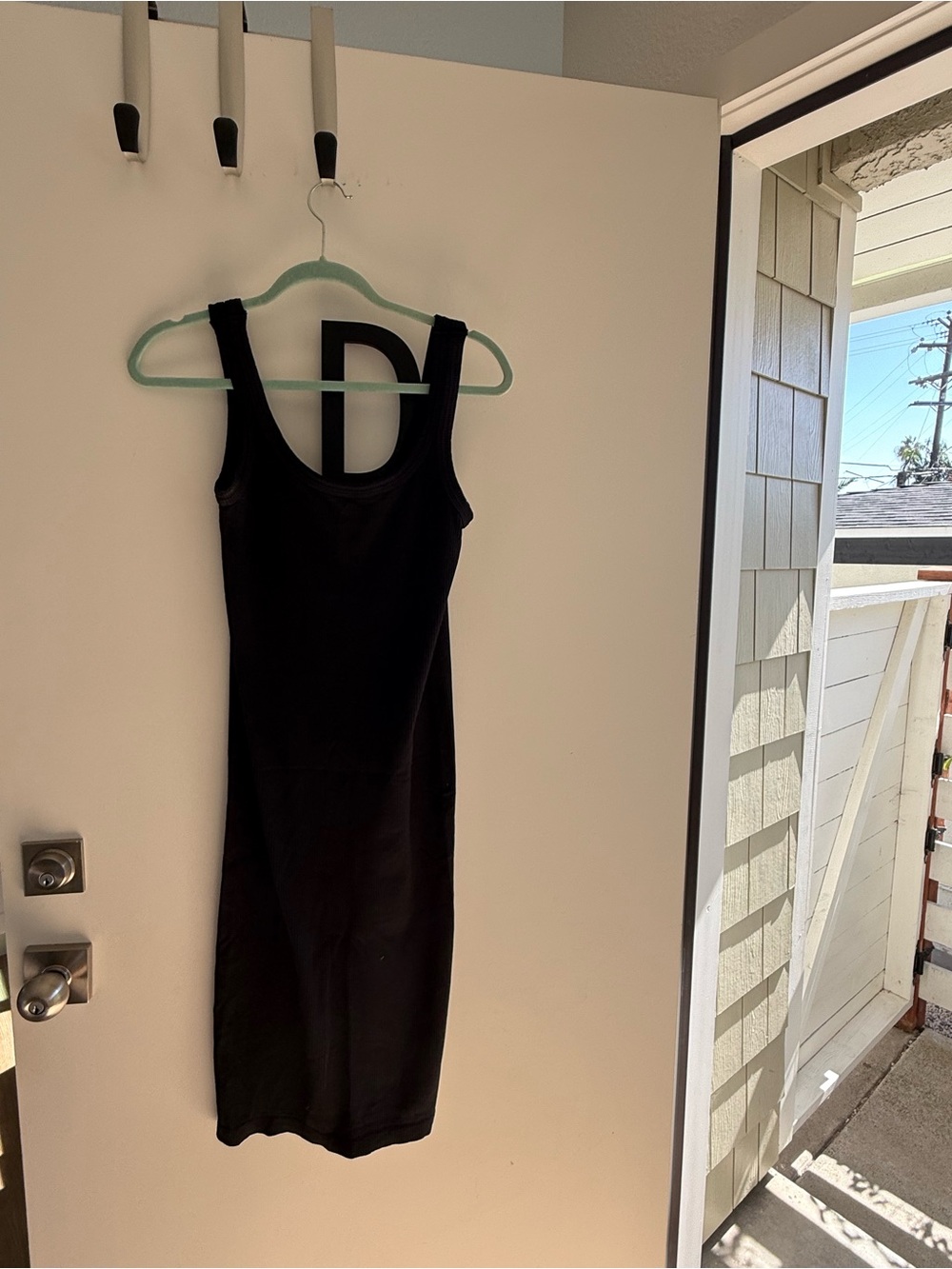 Nikibiki Black Tank Midi Dress - Sleek Scoop Neck